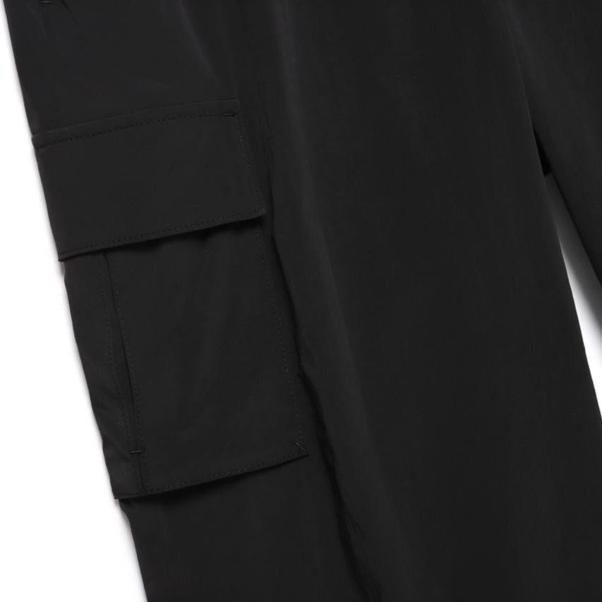 WOMEN SILKY STRETCH RELAXED PANTS CARBON BLACK