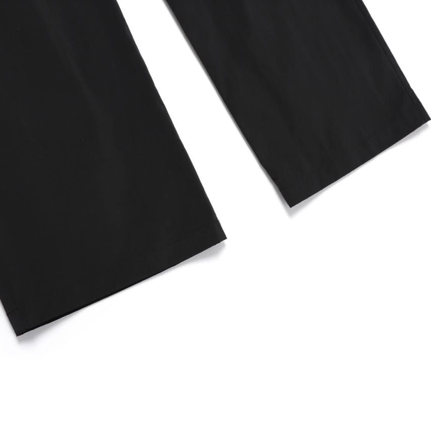 WOMEN SILKY STRETCH RELAXED PANTS CARBON BLACK