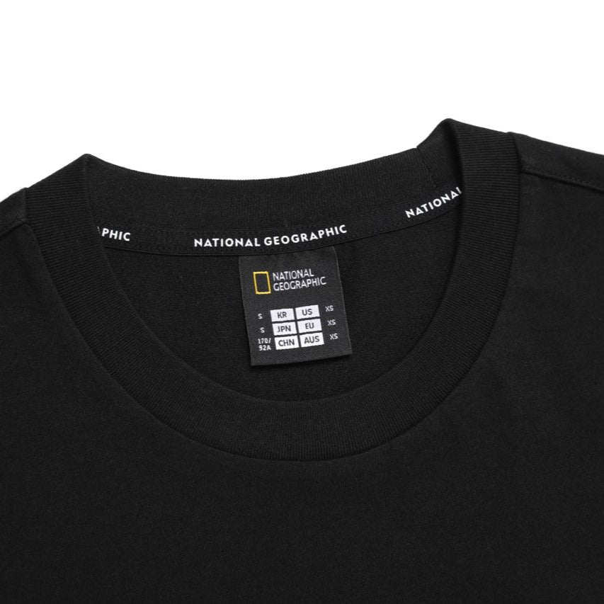 UNISEX TREASURE COMPASHORT SLEEVE/COORDINATE SEMI-OVER FIT GRAPHIC H/TEE CARBON BLACK