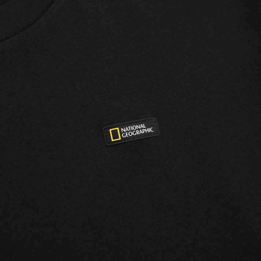 UNISEX TREASURE COMPASHORT SLEEVE/COORDINATE SEMI-OVER FIT GRAPHIC H/TEE CARBON BLACK