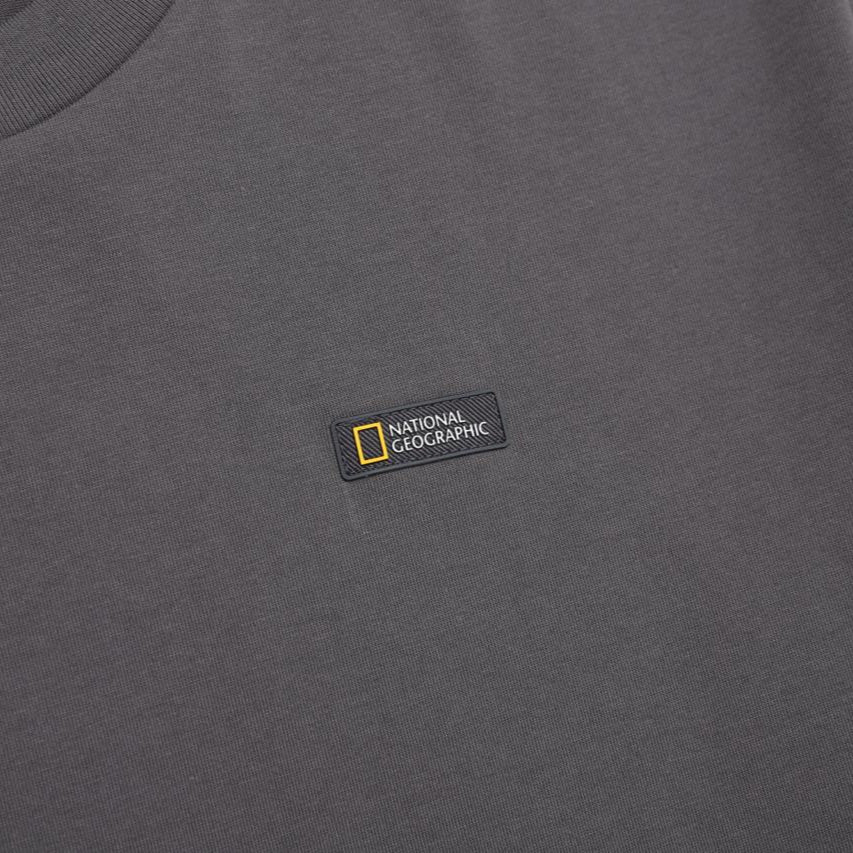 UNISEX TREASURE COMPASHORT SLEEVE/COORDINATE SEMI-OVER FIT GRAPHIC H/TEE GREY