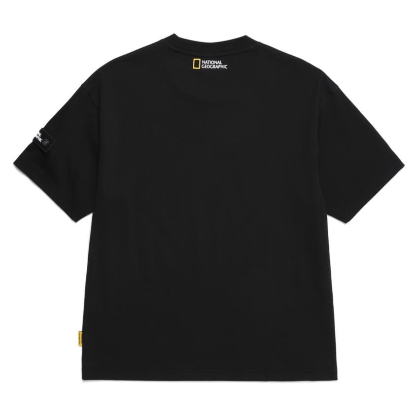 UNISEX SEMI-OVER FIT WAPPEN H/TEE CARBON BLACK