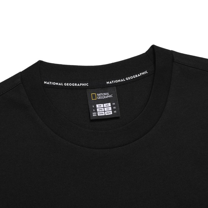 UNISEX SEMI-OVER FIT WAPPEN H/TEE CARBON BLACK