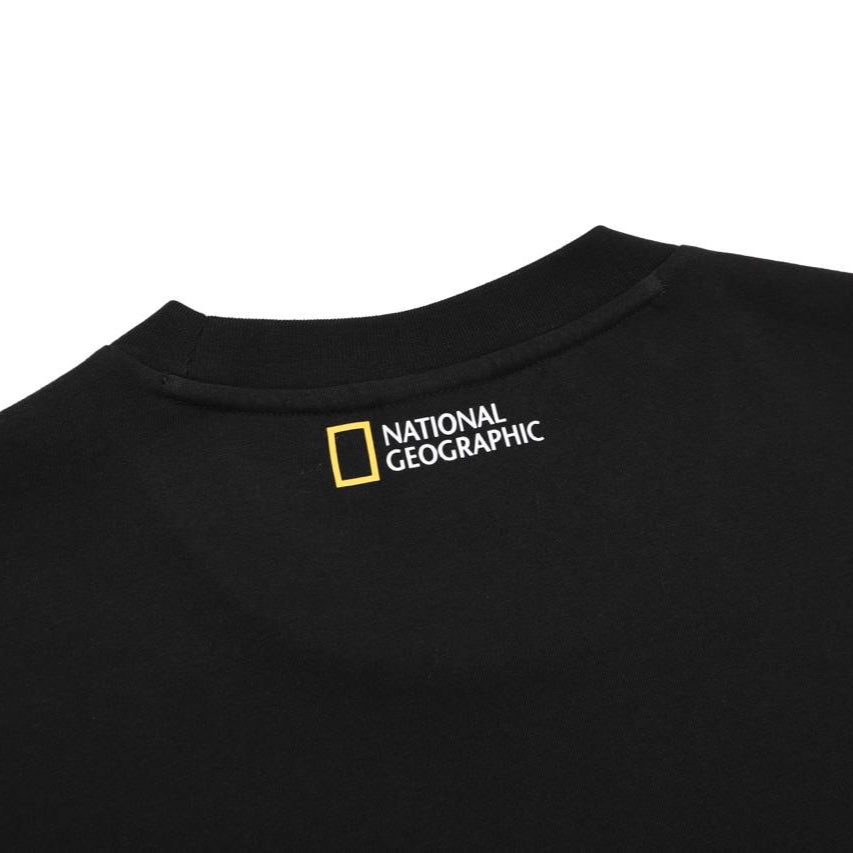 UNISEX SEMI-OVER FIT WAPPEN H/TEE CARBON BLACK