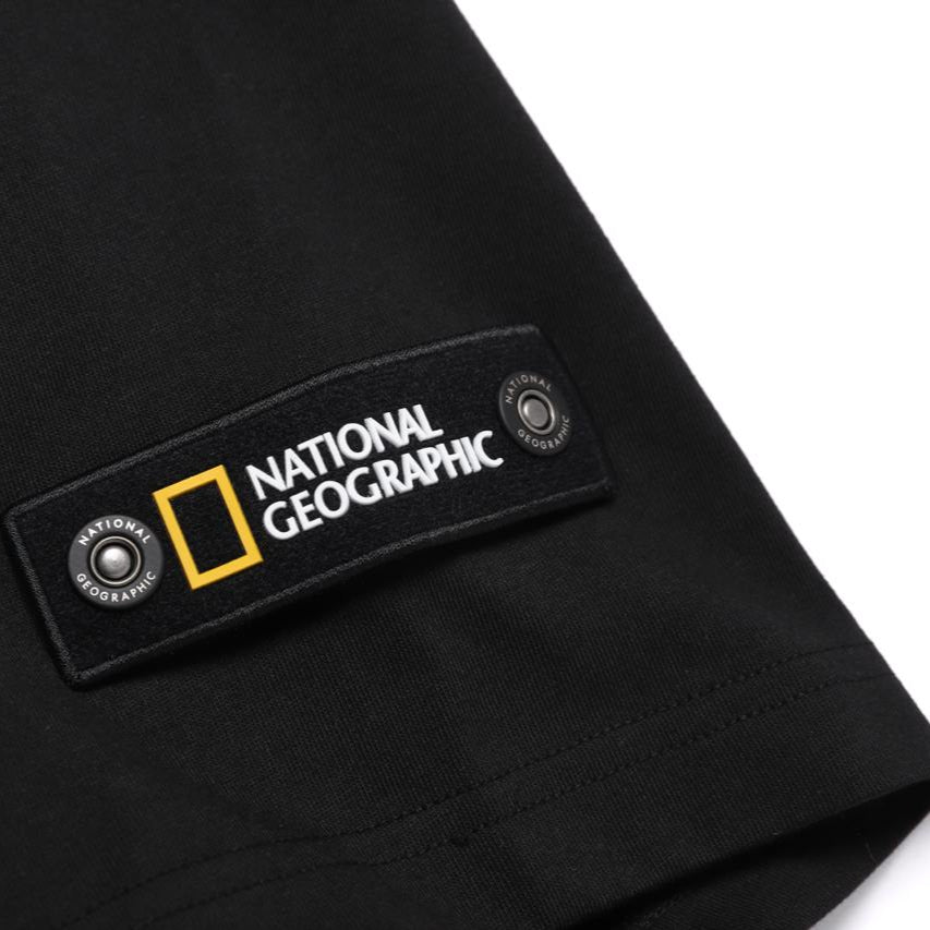 UNISEX SEMI-OVER FIT WAPPEN H/TEE CARBON BLACK