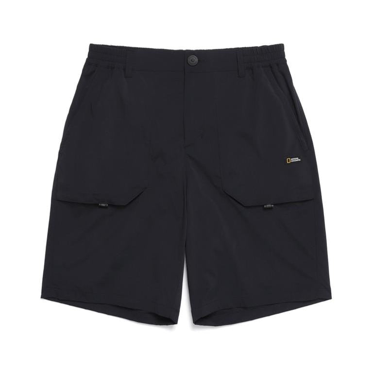 UNISEX MESH HYBRID FATIGUE SHORTS CARBON BLACK