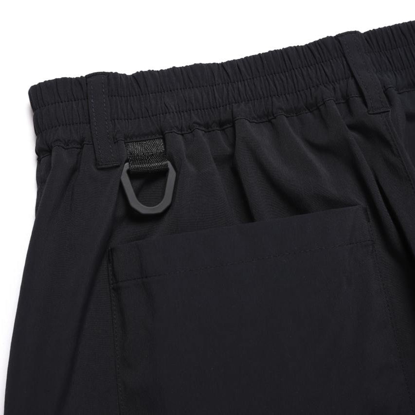 UNISEX MESH HYBRID FATIGUE SHORTS CARBON BLACK