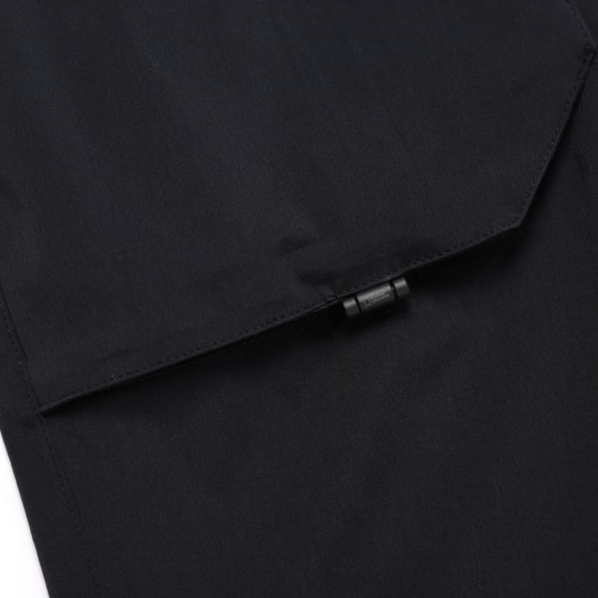 UNISEX MESH HYBRID FATIGUE SHORTS CARBON BLACK