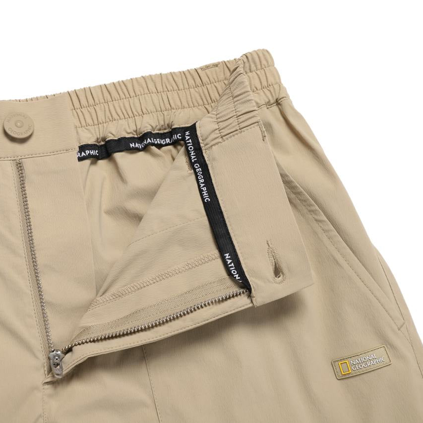 UNISEX MESH HYBRID FATIGUE SHORTS SAND BEIGE