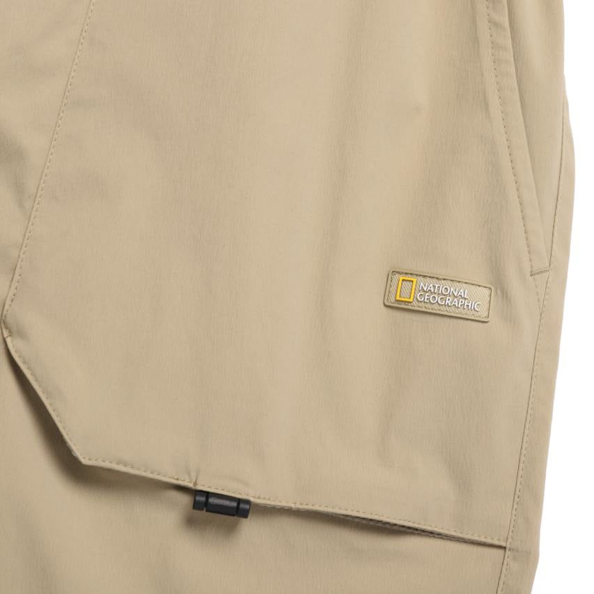 UNISEX MESH HYBRID FATIGUE SHORTS SAND BEIGE