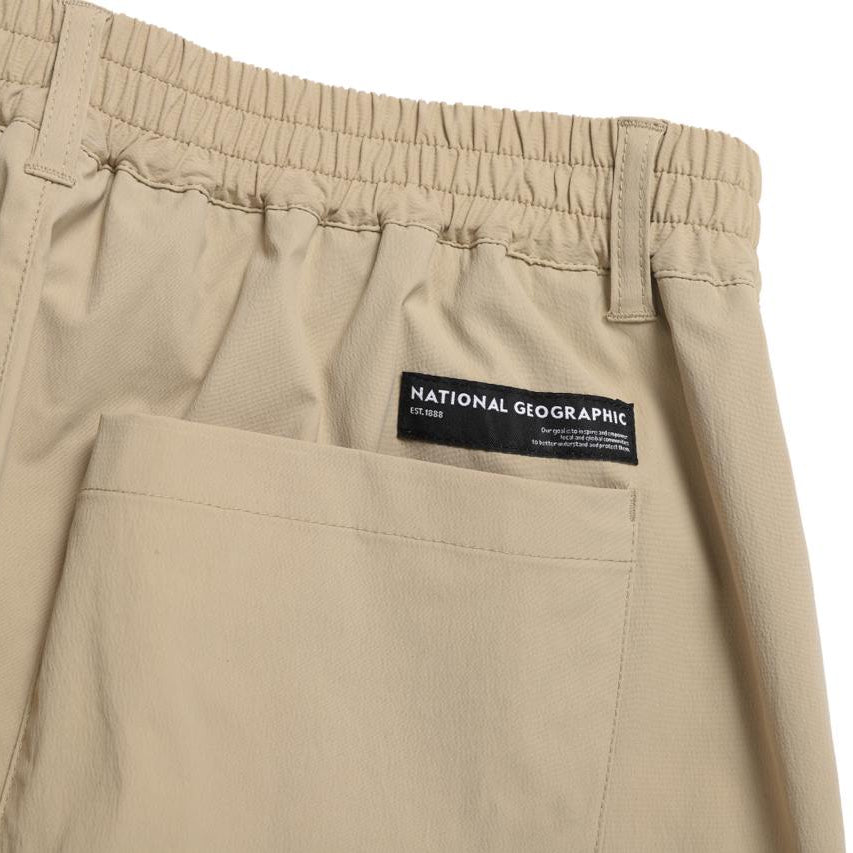 UNISEX MESH HYBRID FATIGUE SHORTS SAND BEIGE