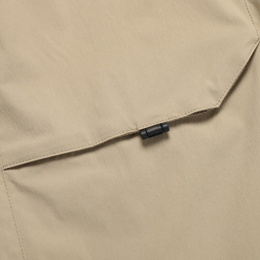 UNISEX MESH HYBRID FATIGUE SHORTS SAND BEIGE