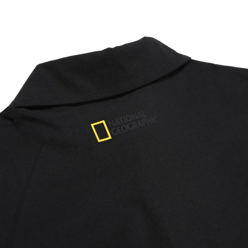FROZEN AIR SHORT SLEEVE COLLAR T-SHIRT CARBON BLACK