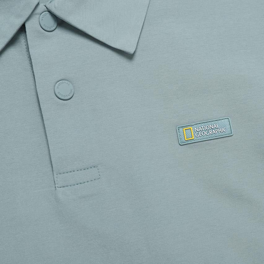 FROZEN AIR SHORT SLEEVE COLLAR T-SHIRT KHAKI GREEN