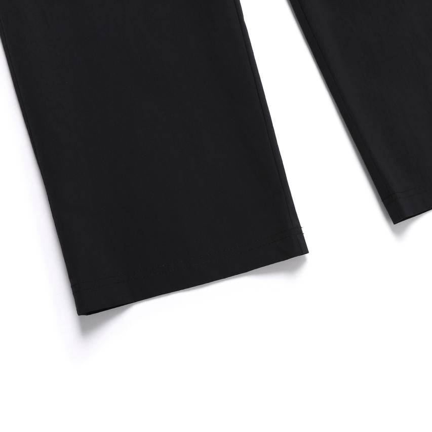 WOMEN ADELIE LIGHTWEIGHT WOVEN STRETCH RELAX FIT PANTS CARBON BLACK