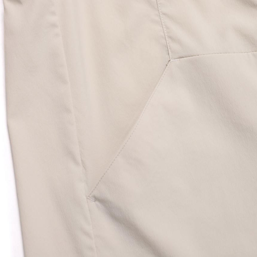 WOMEN FROZEN CUBE ZIP-UP VEST OAK BEIGE