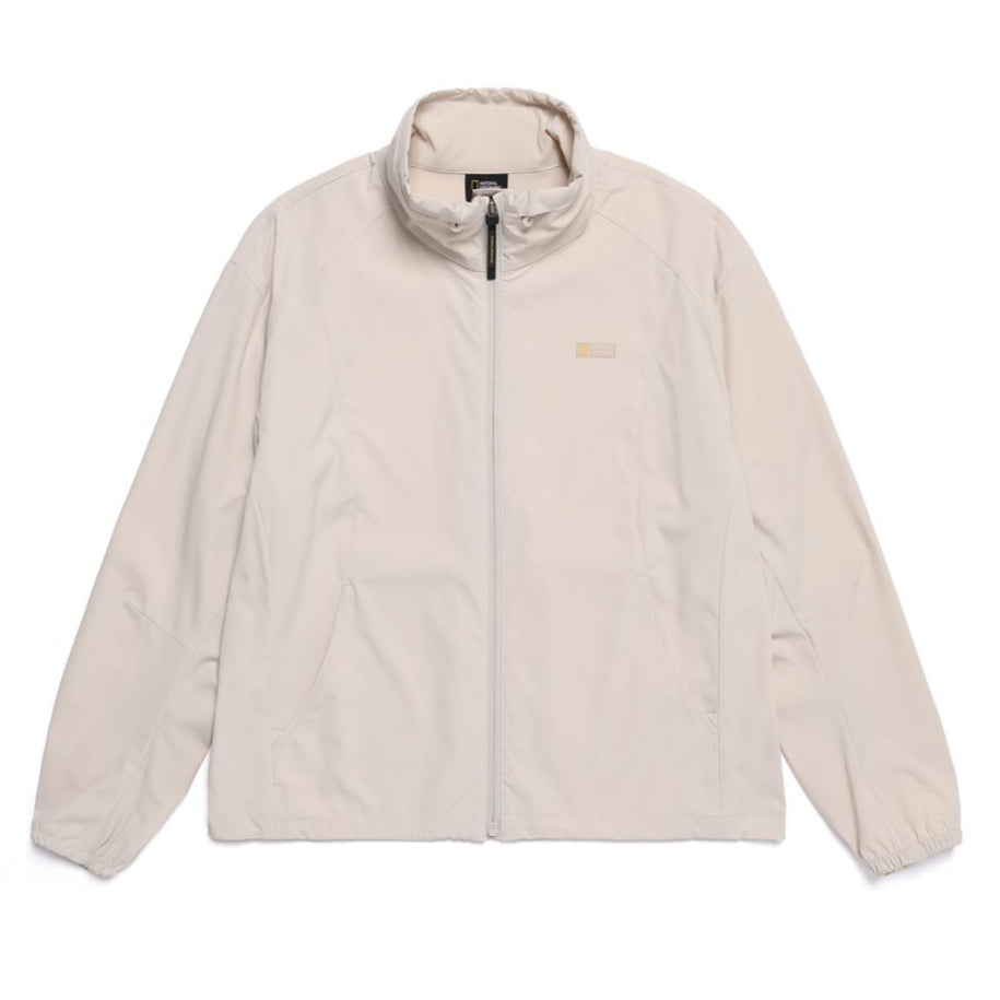 WOMEN FROZEN CUBE STANDNECK WINDBREAKER OAK BEIGE