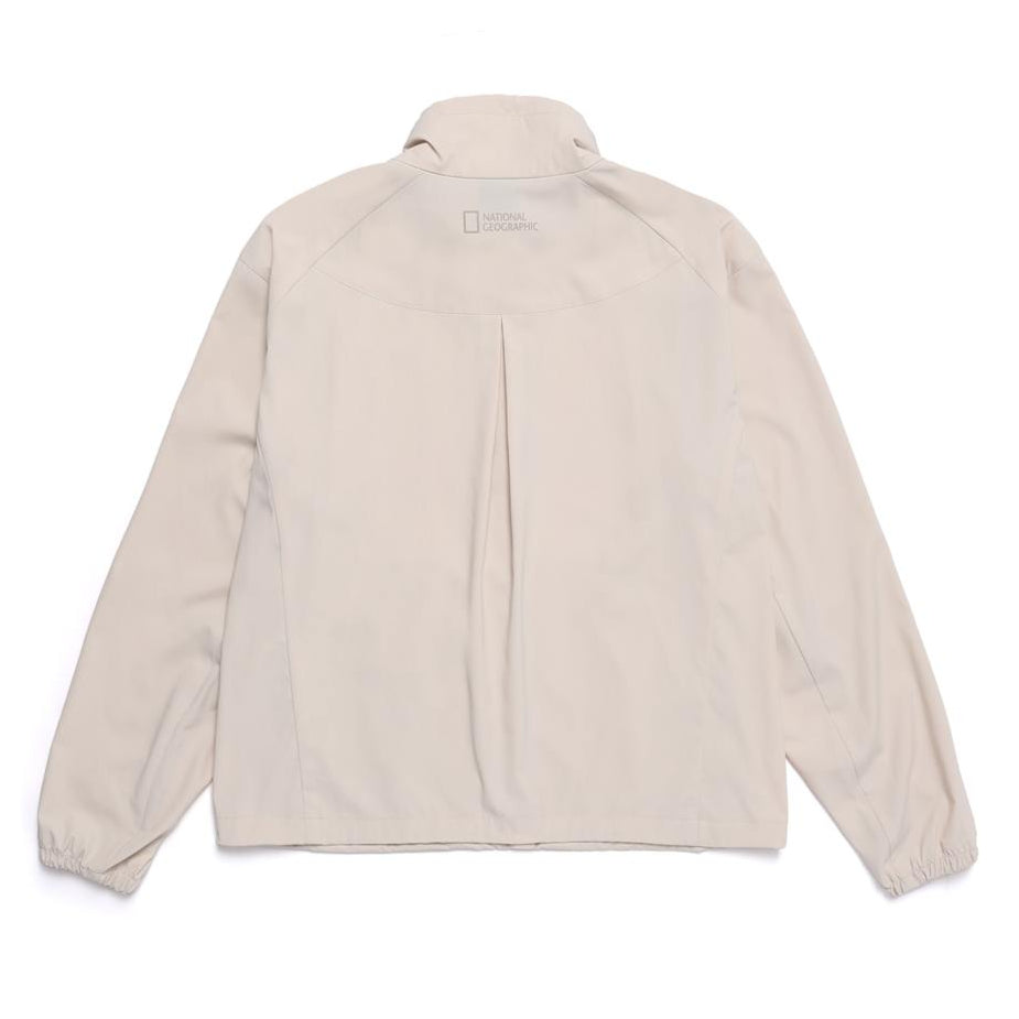 WOMEN FROZEN CUBE STANDNECK WINDBREAKER OAK BEIGE