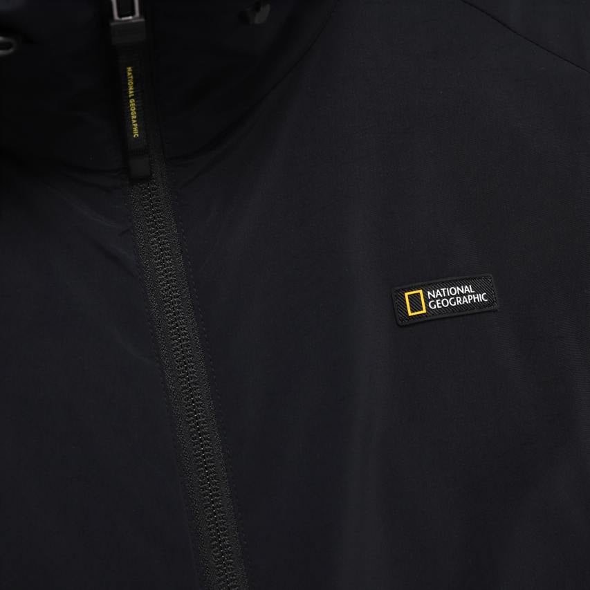 WOMEN FROZEN CUBE STANDNECK WINDBREAKER CARBON BLACK