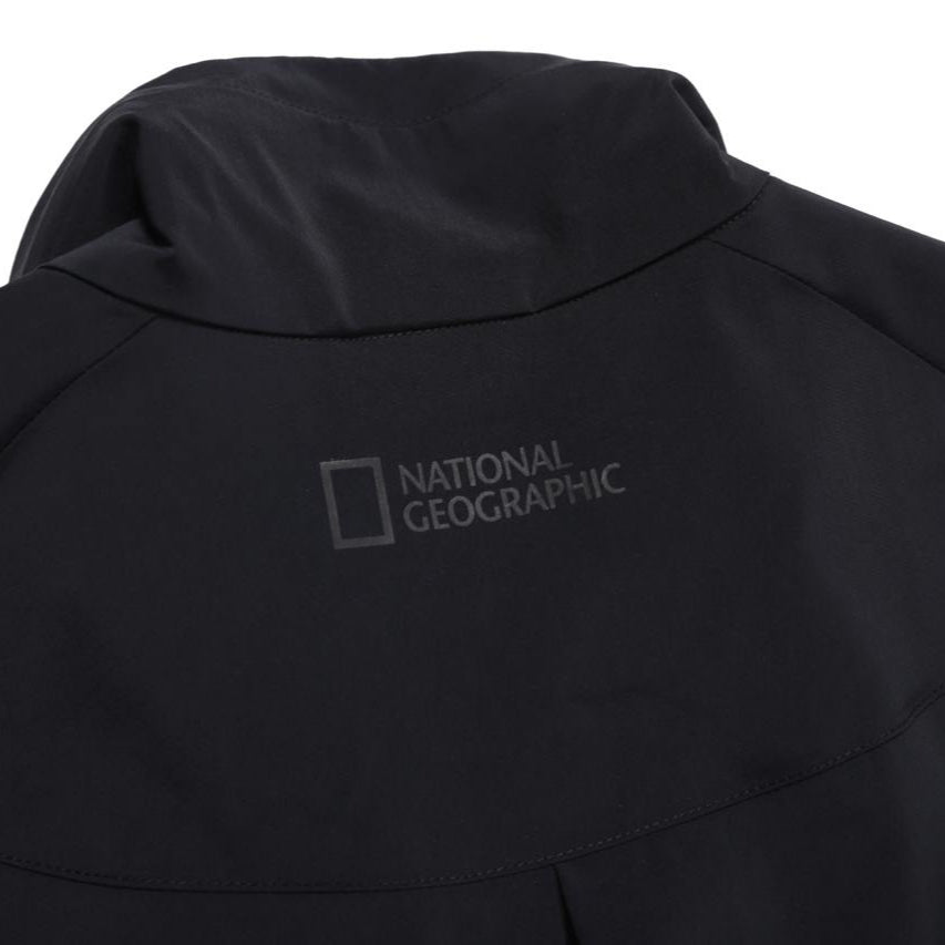 WOMEN FROZEN CUBE STANDNECK WINDBREAKER CARBON BLACK