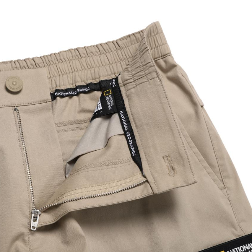 SMALL POCKET DETAILED CARGO JOGGER PANTS SAND BEIGE