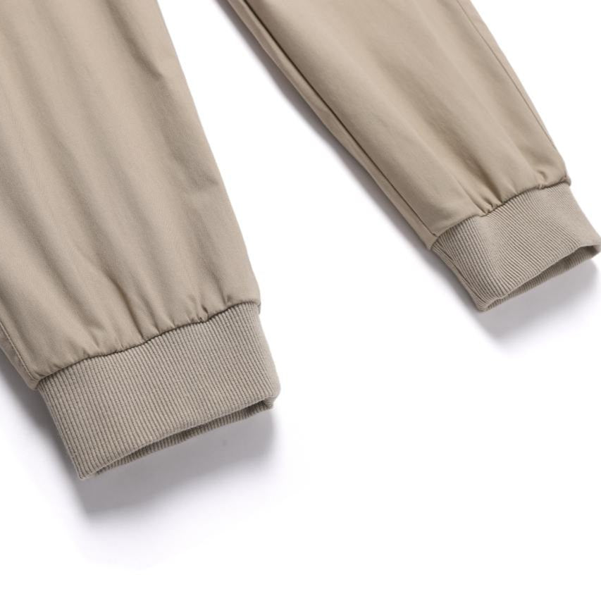 SMALL POCKET DETAILED CARGO JOGGER PANTS SAND BEIGE