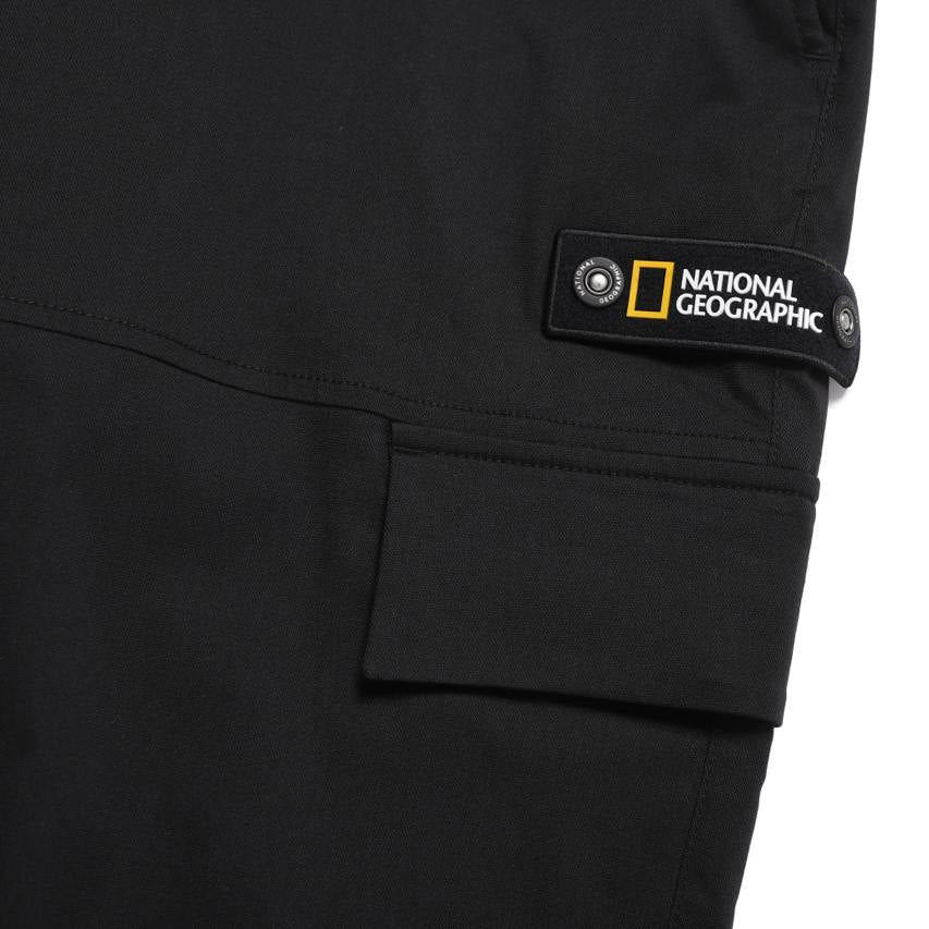 SMALL POCKET DETAILED CARGO JOGGER PANTS CARBON BLACK