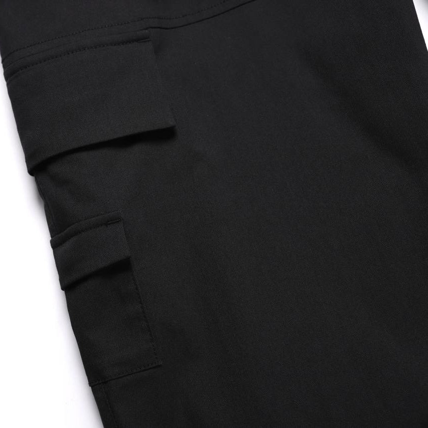 SMALL POCKET DETAILED CARGO JOGGER PANTS CARBON BLACK