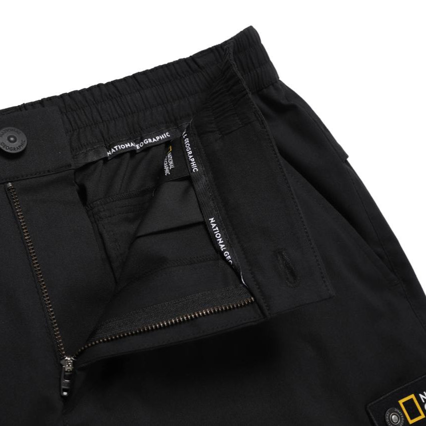 SMALL POCKET DETAILED CARGO JOGGER PANTS CARBON BLACK