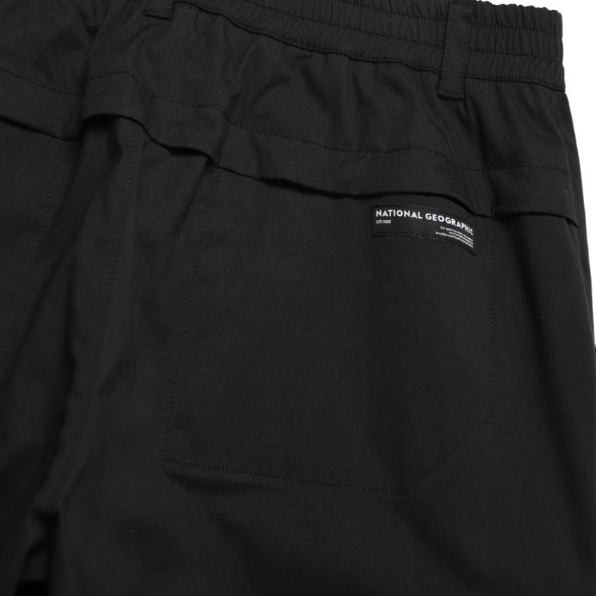 SMALL POCKET DETAILED CARGO JOGGER PANTS CARBON BLACK