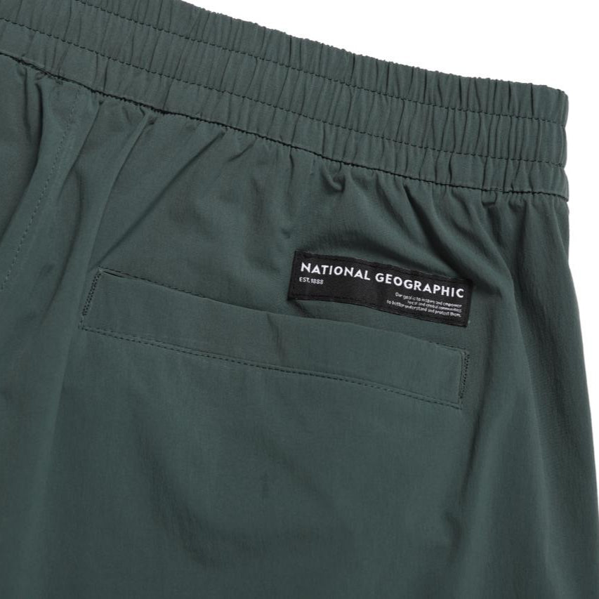 ADELIE WOVEN STRETCH SHORT PONY GREEN