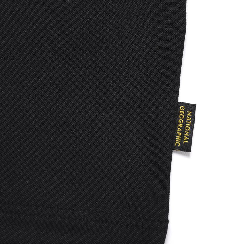 WELLAKA COOLING BASIC FIT PIQUE COLLAR T-SHIRT CARBON BLACK