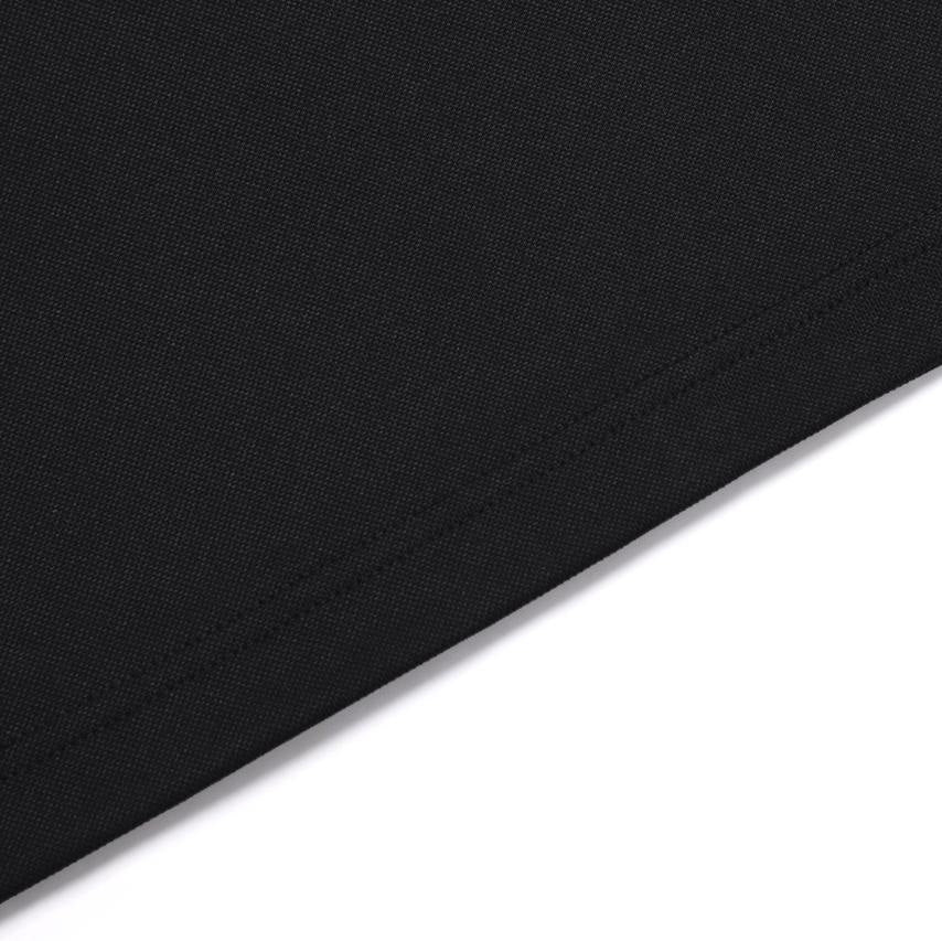 WELLAKA COOLING BASIC FIT PIQUE COLLAR T-SHIRT CARBON BLACK