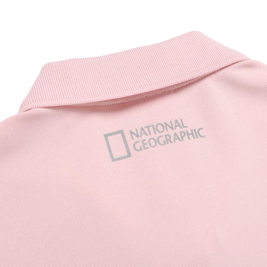 WOMEN WELLAKA COOLING BASIC FIT PIQUE COLLAR T-SHIRT L/PINK