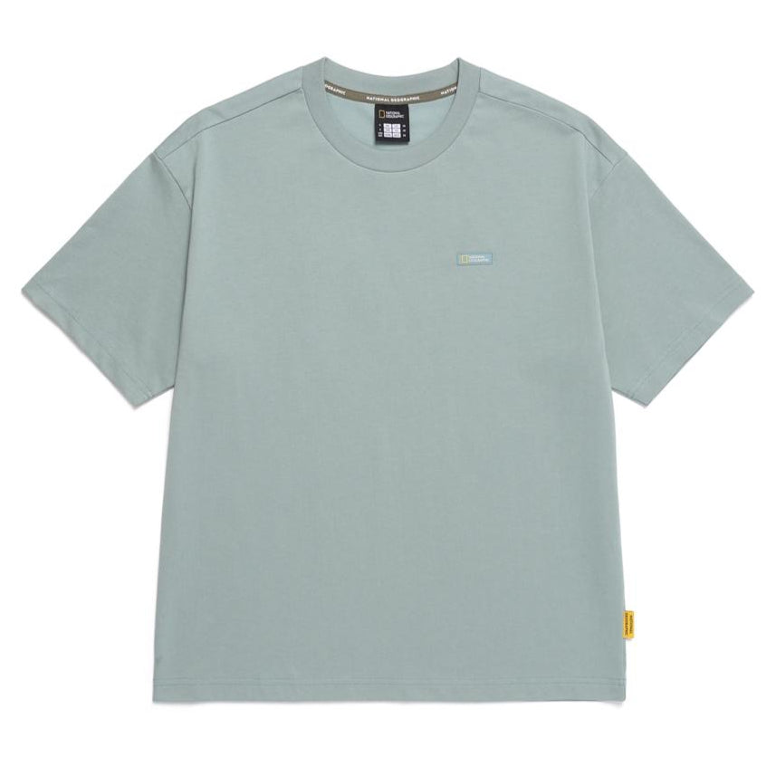 REGEN ASKIN ON THE ROAD GRAPHIC SEMI OVER FIT SHORT SLEEVE T-SHIRT KHAKI GREEN