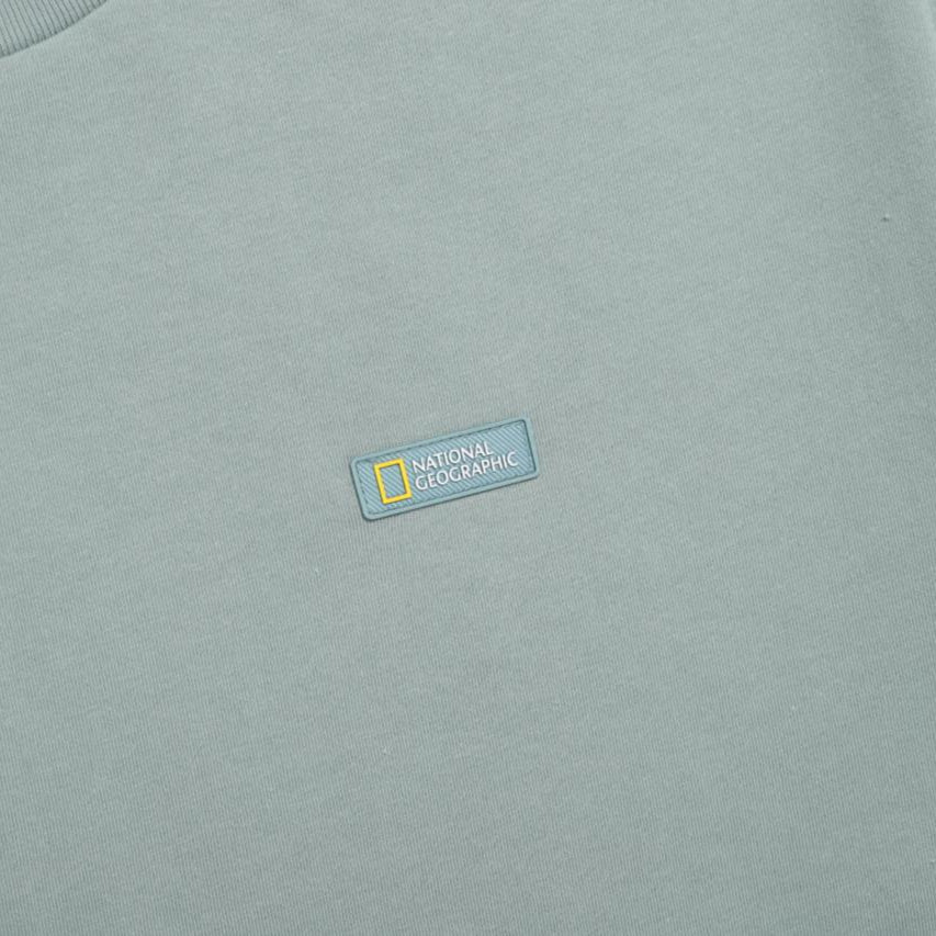 REGEN ASKIN ON THE ROAD GRAPHIC SEMI OVER FIT SHORT SLEEVE T-SHIRT KHAKI GREEN