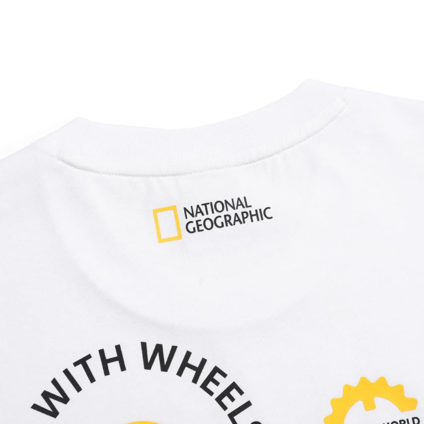 REGEN CIRCLE GRAPHIC SEMI-OVER FIT SHORT SLEEVE T-SHIRT WHITE