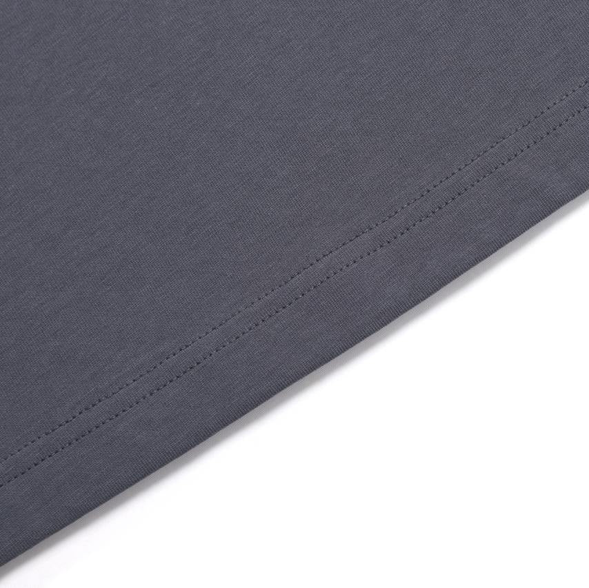 REGEN CIRCLE GRAPHIC SEMI-OVER FIT SHORT SLEEVE T-SHIRT BLUE GREY