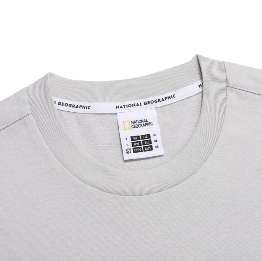 REGEN CIRCLE GRAPHIC SEMI-OVER FIT SHORT SLEEVE T-SHIRT SILVER GREY