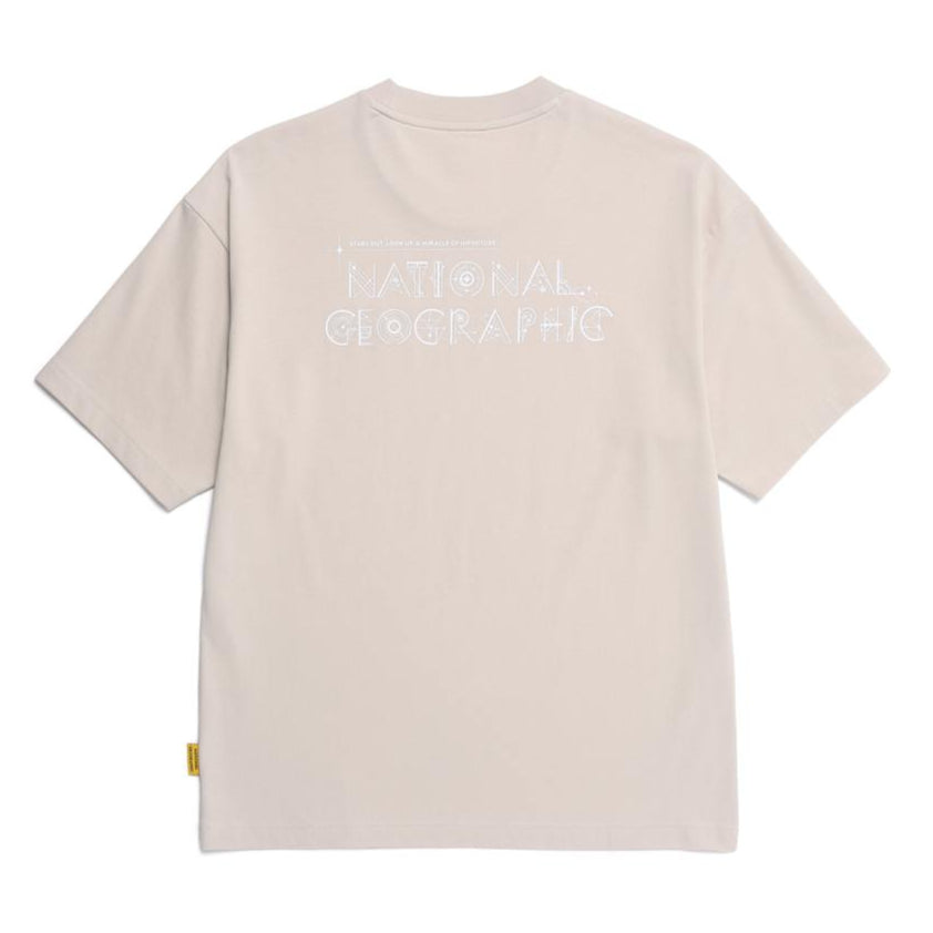 REGEN CONSTELLATION GRAPHIC SEMI-OVER FIT SHORT SLEEVE T-SHIRT OAK BEIGE