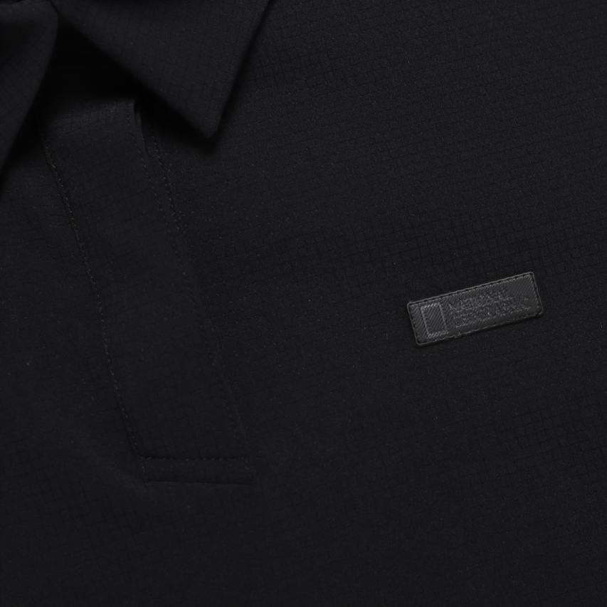 WOMEN AIR DOT BASIC POLO SHIRTS CARBON BLACK
