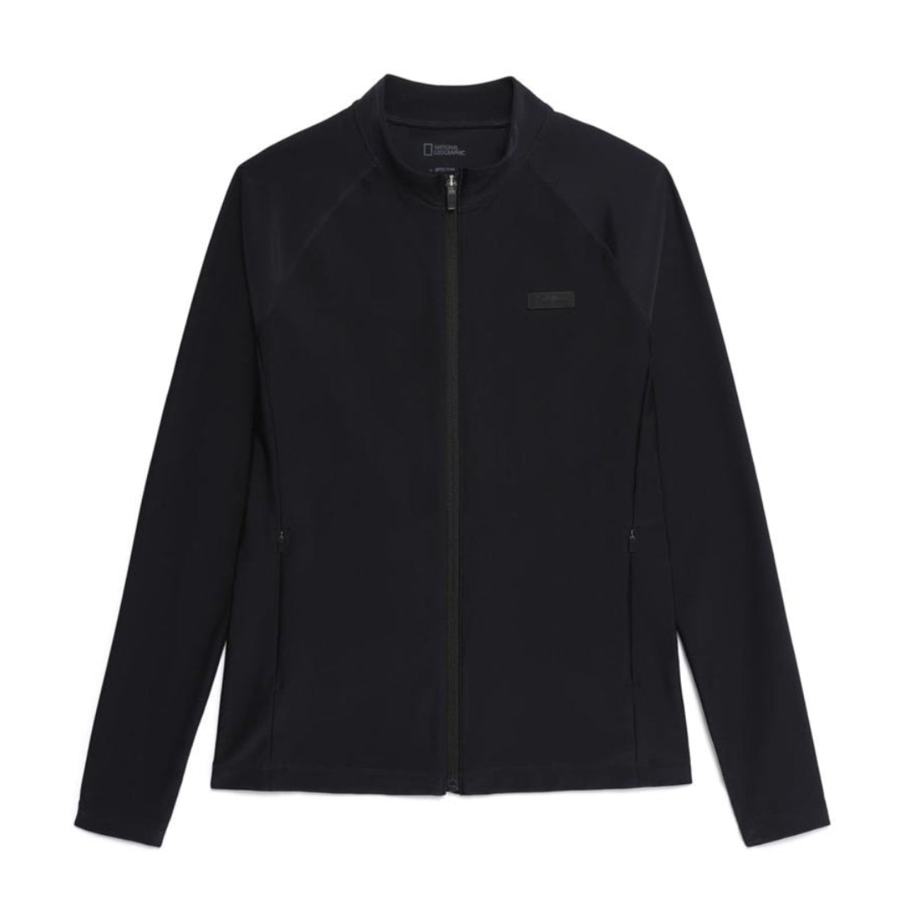 BASIC ZIP-UP RASHGUARD CARBON BLACK