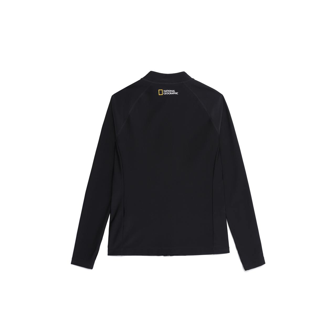 BASIC ZIP-UP RASHGUARD CARBON BLACK