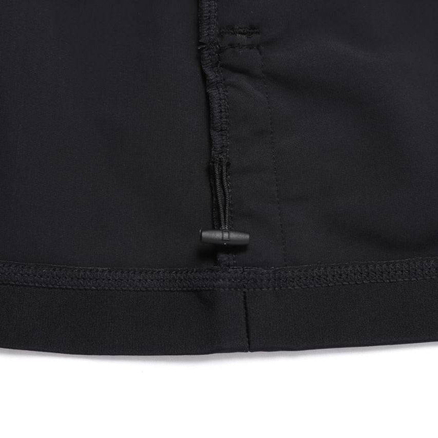 BASIC ZIP-UP RASHGUARD CARBON BLACK