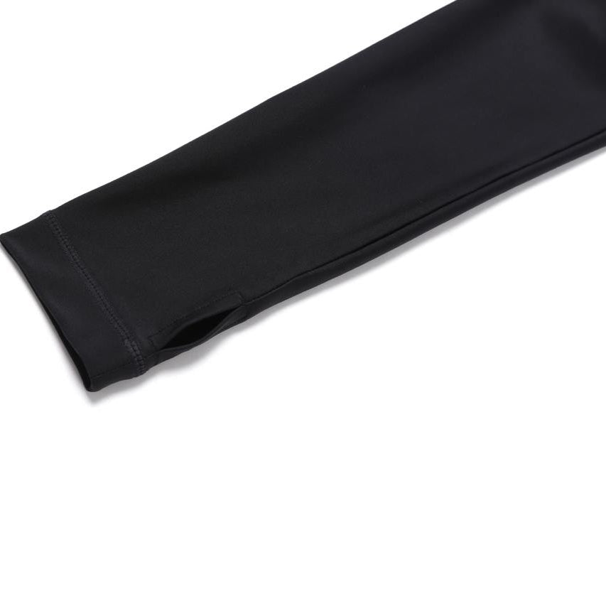 BASIC ZIP-UP RASHGUARD CARBON BLACK