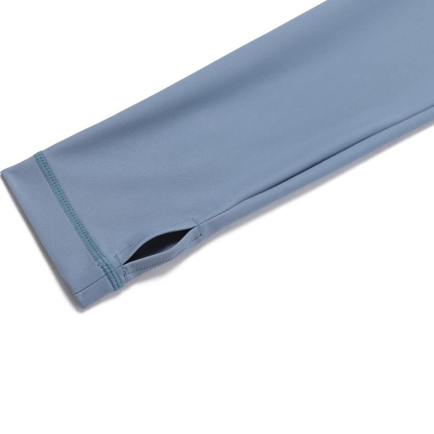 BASIC ZIP-UP RASHGUARD BLUE GREY