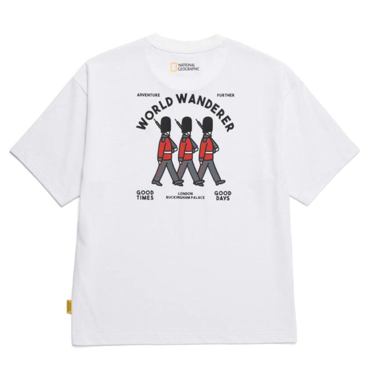 OVIS UNISEX WANDERER SEMI OVER FIT SHORT SLEEVE T-SHIRT WHITE
