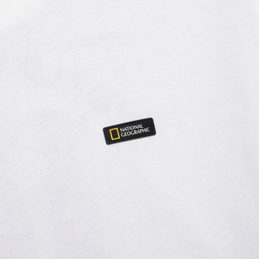 OVIS UNISEX WANDERER SEMI OVER FIT SHORT SLEEVE T-SHIRT WHITE