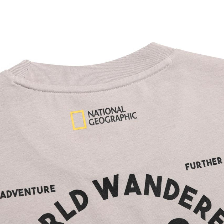 OVIS UNISEX WANDERER SEMI OVER FIT SHORT SLEEVE T-SHIRT MOURNING BEIGE