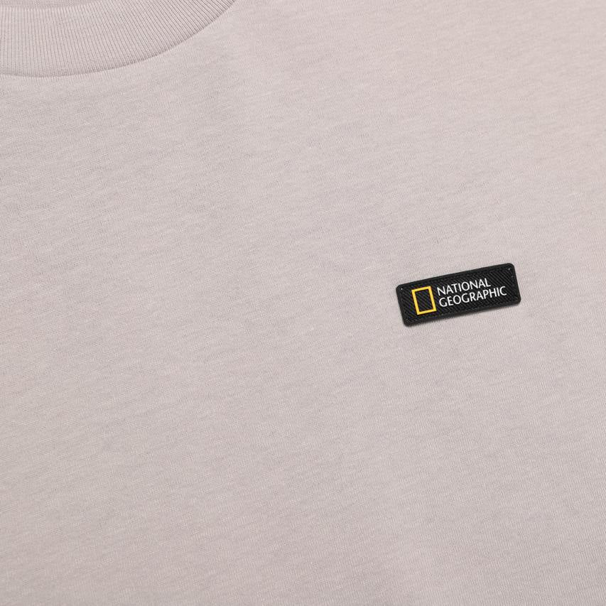 OVIS UNISEX WANDERER SEMI OVER FIT SHORT SLEEVE T-SHIRT MOURNING BEIGE